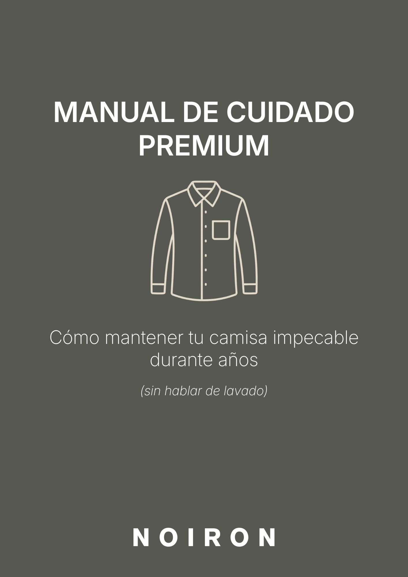 MANUAL DE CUIDADO PREMIUM NOIRON