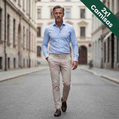 PACK 2x1 TrustFit Camisa AntiArrugas